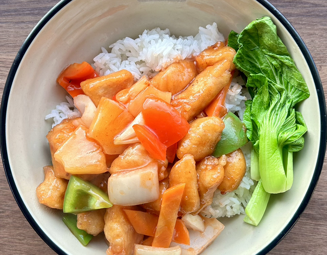 Sweet & Sour Chicken Rice (咕噜鸡)